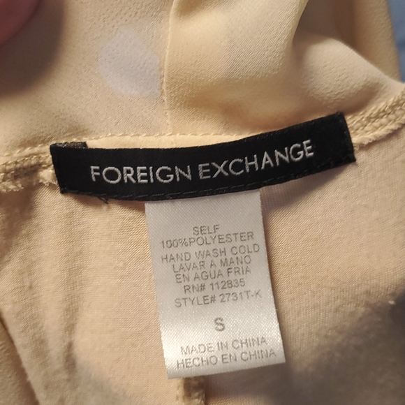 Foreign Exchange Sexy Sheer Cream Bodysuit - S - Picture 5 of 5